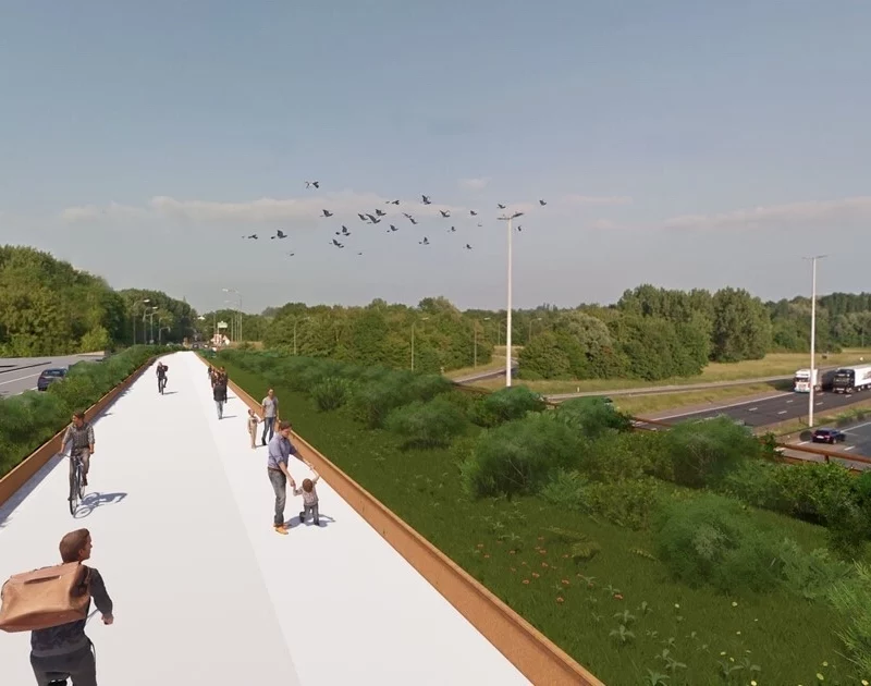 Brug Hector Henneaulaan toekomstbeeld