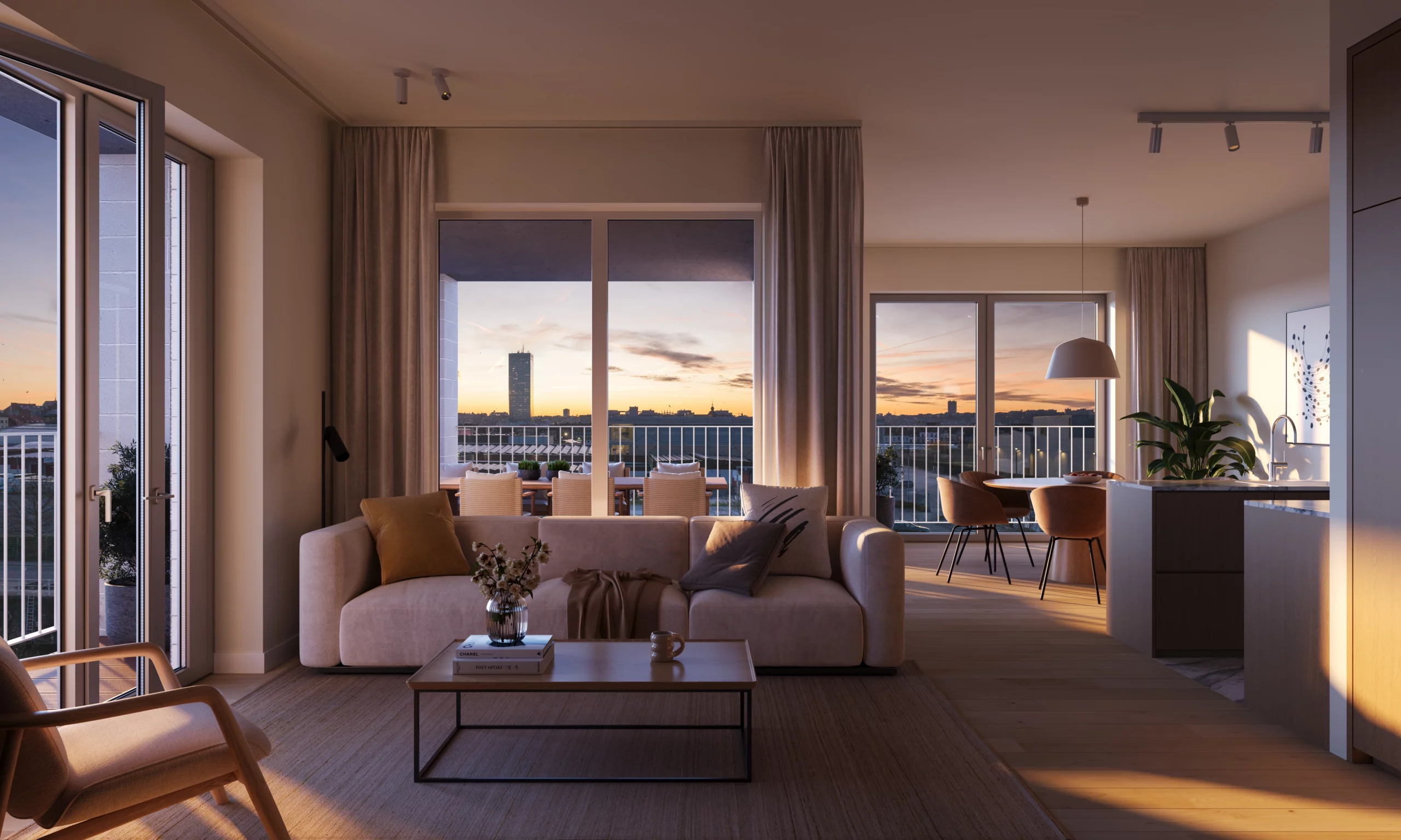 nieuwbouwappartement Brussel 6% btw The Rise kanaalzone